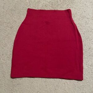 Vintage 80s/90s fuchsia hot pink stretchy mini skirt